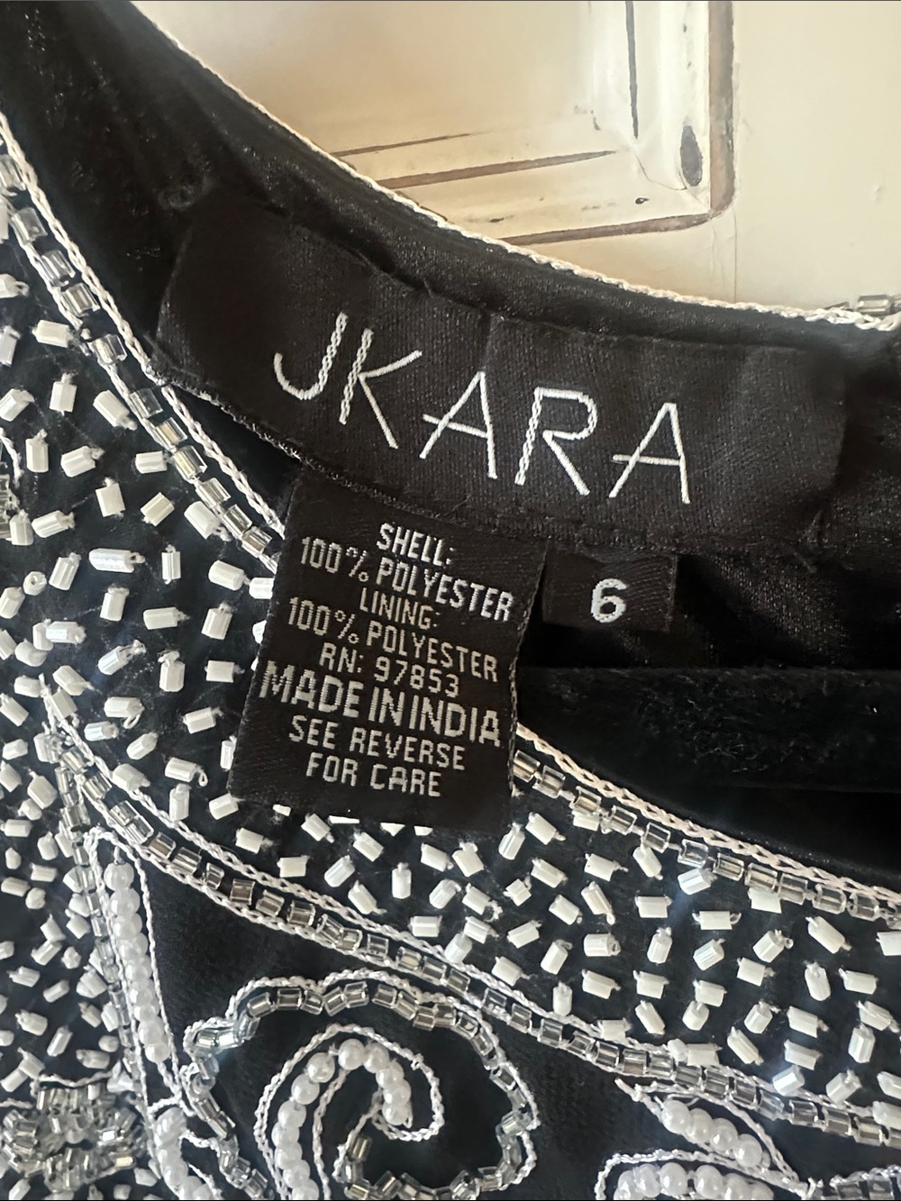 J Kara Black and Silver Beaded Maxi Dress - Picture 3 of 5